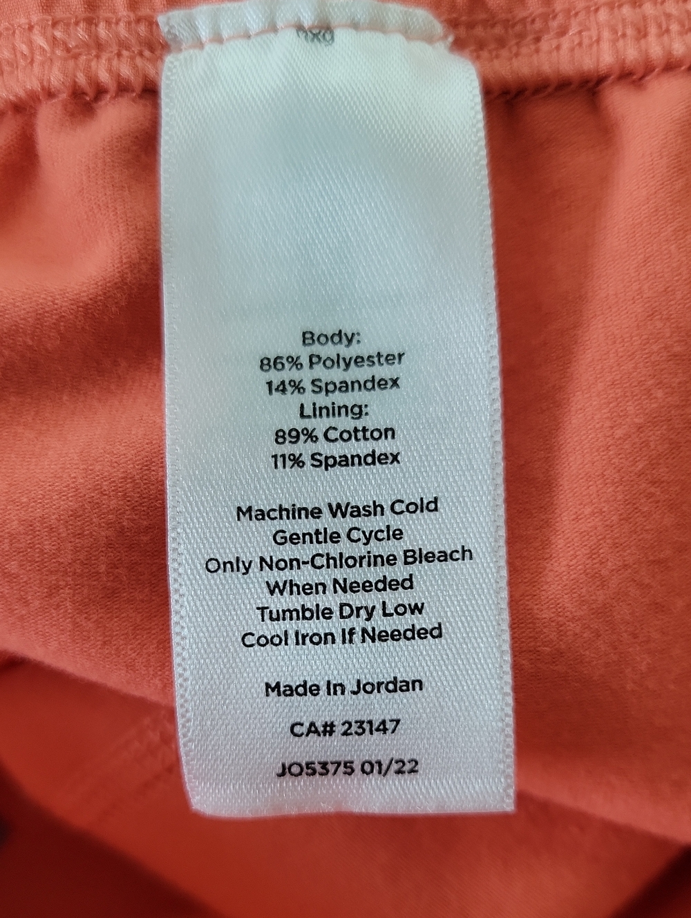 T by Talbots Orange Activewear Skirt Size Small Petite SP - Picture 6 of 7